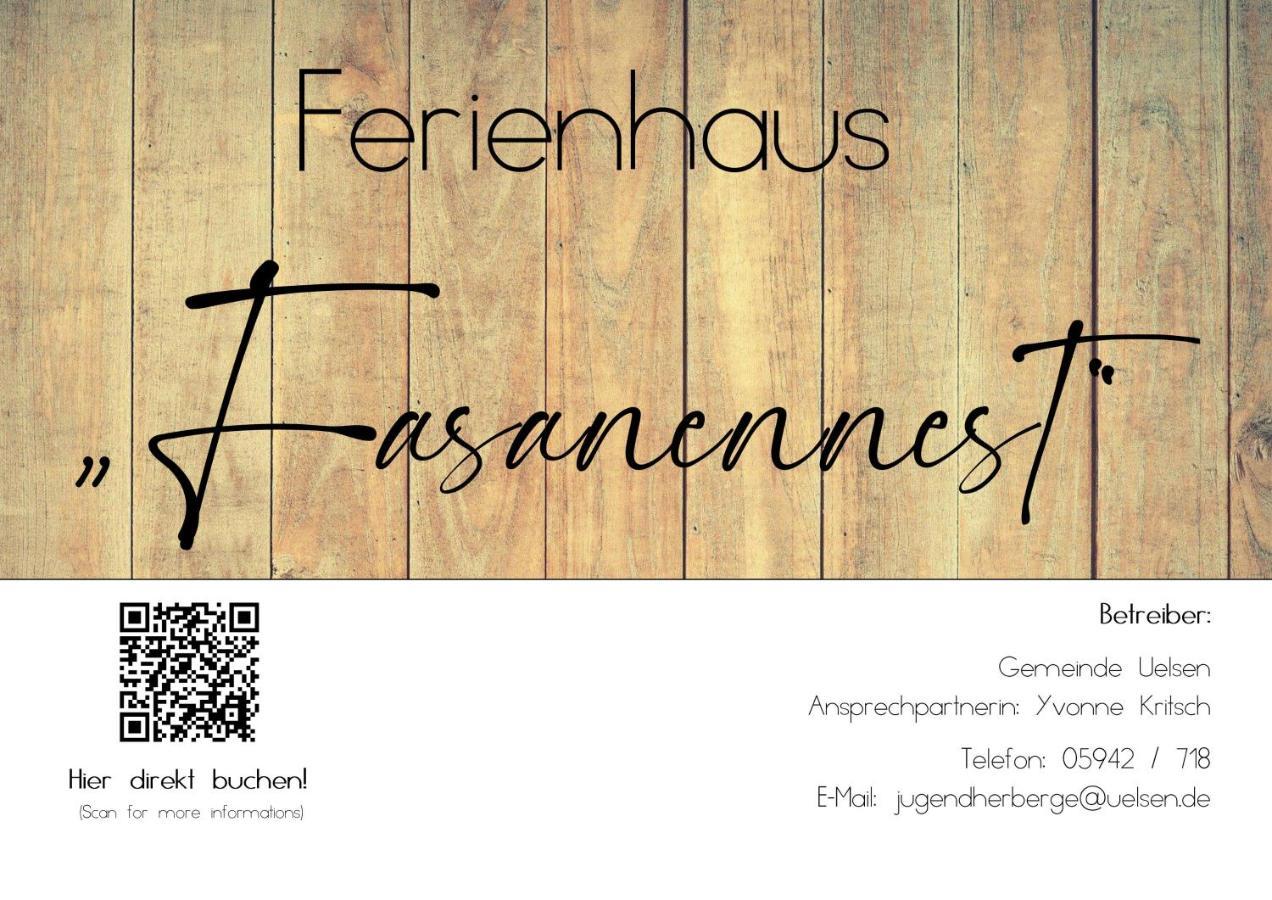 Ferienhaus Fasanennest Uelsen Екстер'єр фото